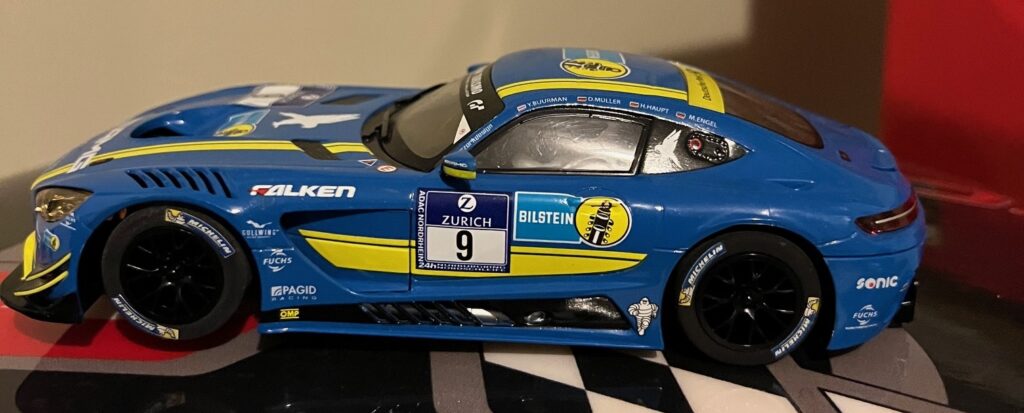 Toy Car Blue Carrera 1/32 AMG Porsche