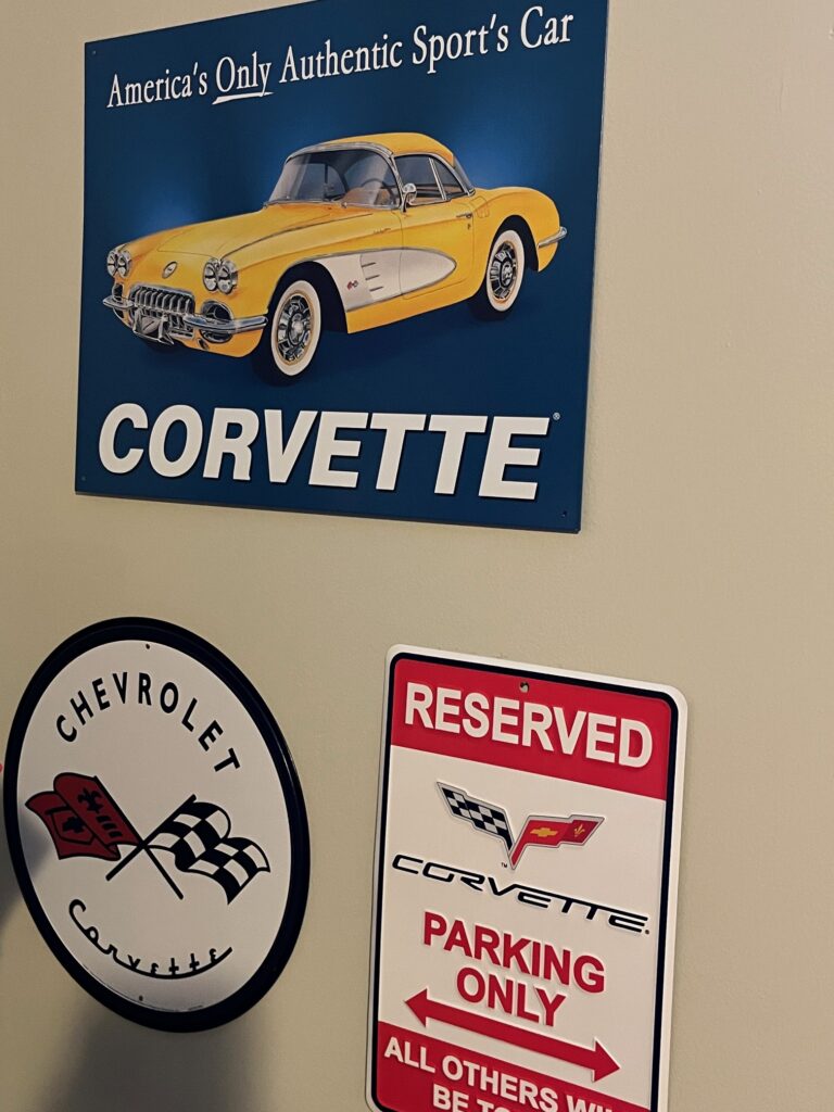 C8 Toy Corvette Room Signs